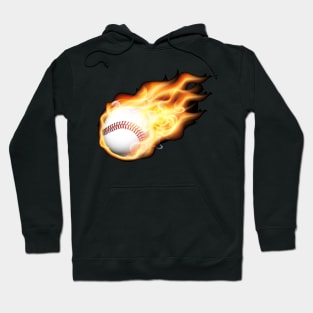 Baseball in flames T-Shirt Hoodie